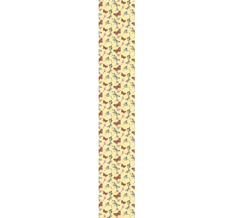 Drugelis iš eilės gėlių tapetai - „Tenstickers“