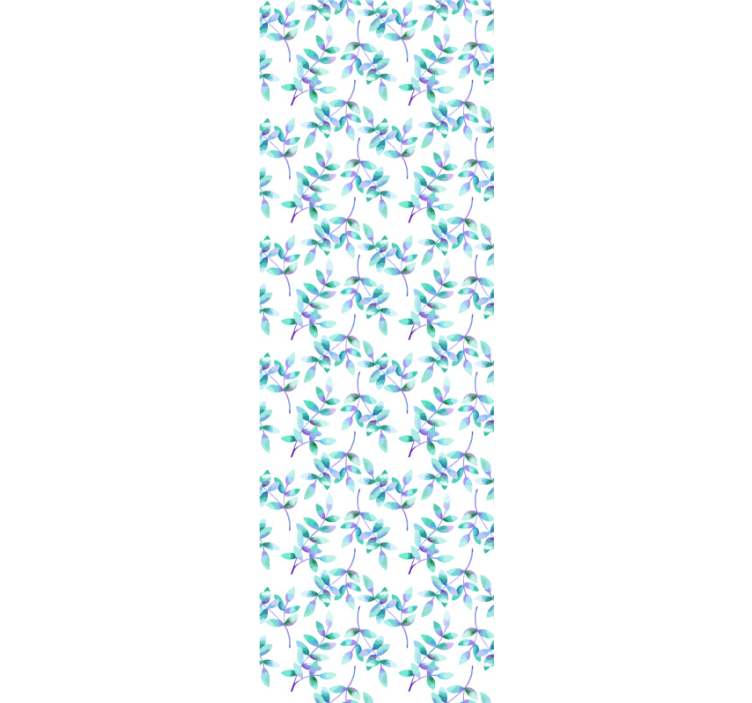 Gėlės ant šviesių šakų mėlynos gėlės tapetai - „Tenstickers“