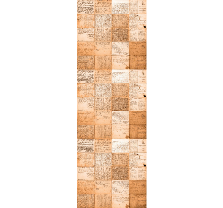 Rankraščio raštai vintage tapetas - „Tenstickers“