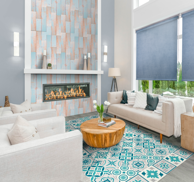 Medienos tekstūros tapetai skaidrus dangus - „Tenstickers“