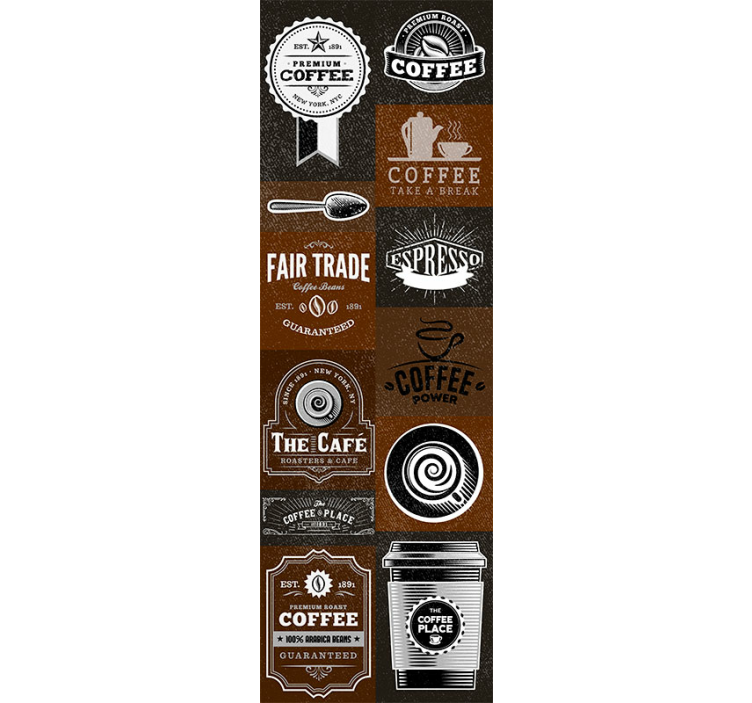 Kavinės temos tapetas virtuvei - „Tenstickers“