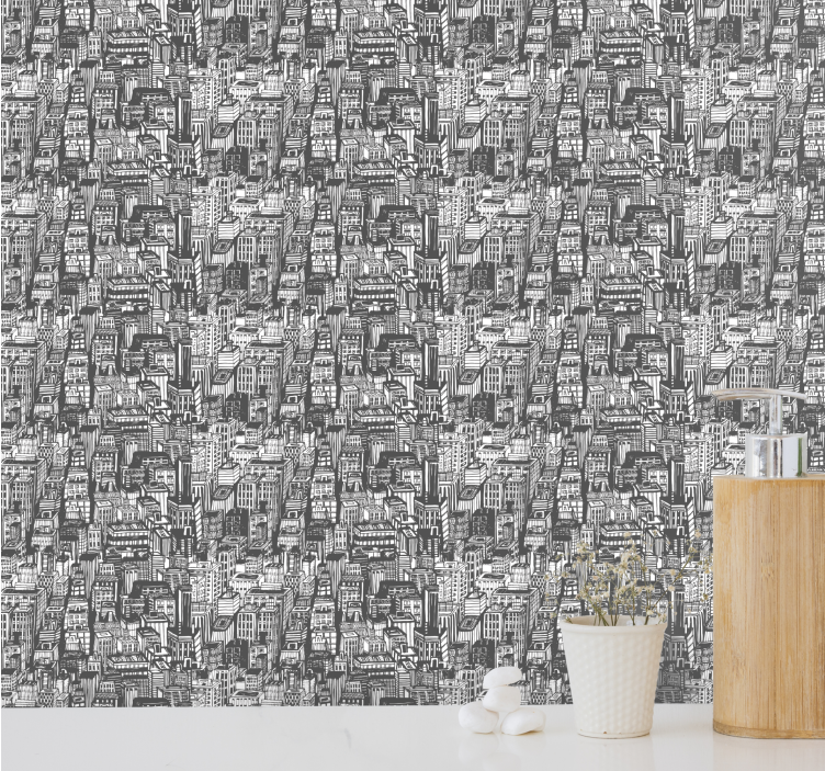 Miesto eskizas miesto tapetai - „Tenstickers“