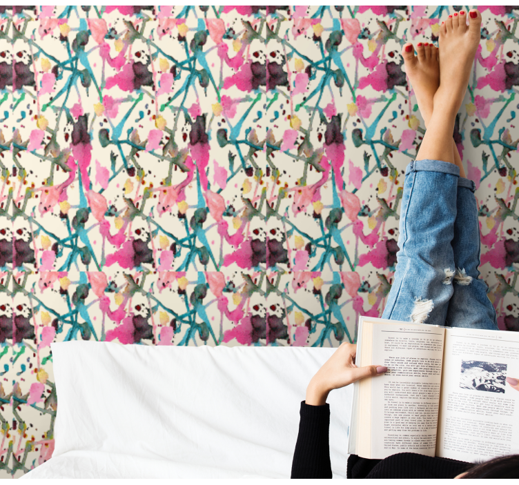 Abstrakčioji botanika gamtos sienos tapetas - „Tenstickers“