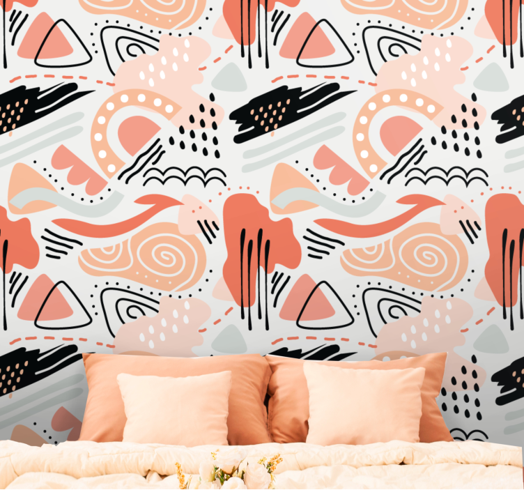 Abstrakčios formos abstraktus tapetai - „Tenstickers“