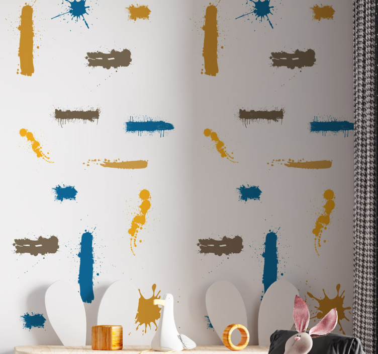 Abstraktūs dažų potėpiai abstraktus tapetai - „Tenstickers“