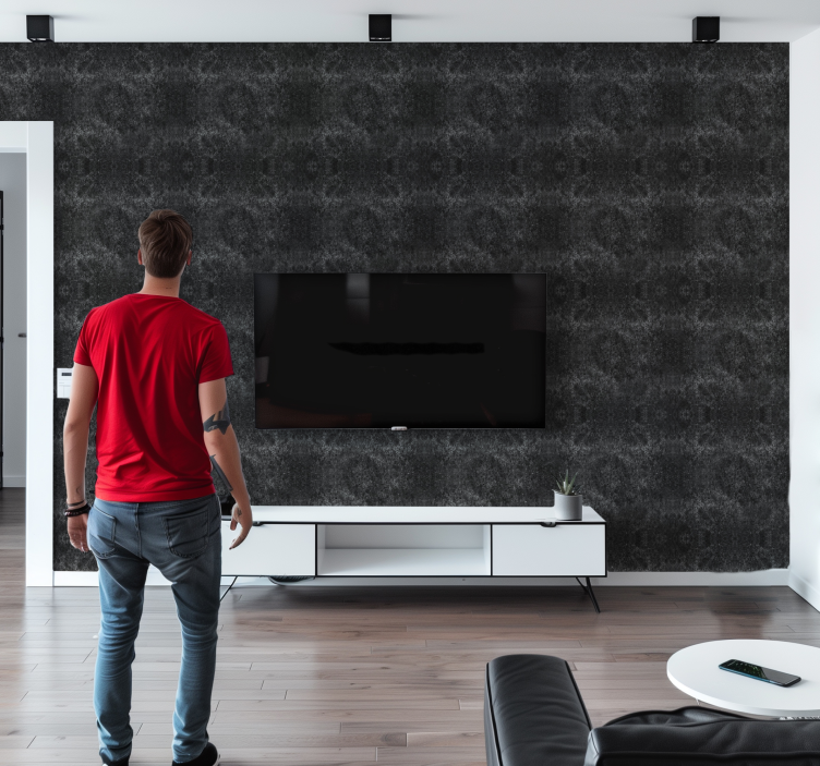 Anglies efektas juoda spalva tapetas - „Tenstickers“