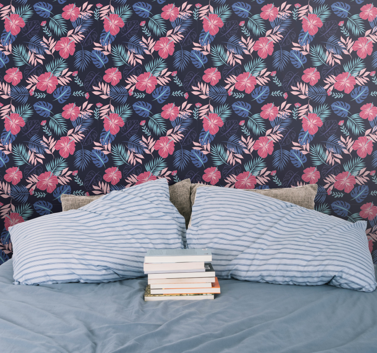 Atogrąžų botanika gamtos sienos tapetas - „Tenstickers“