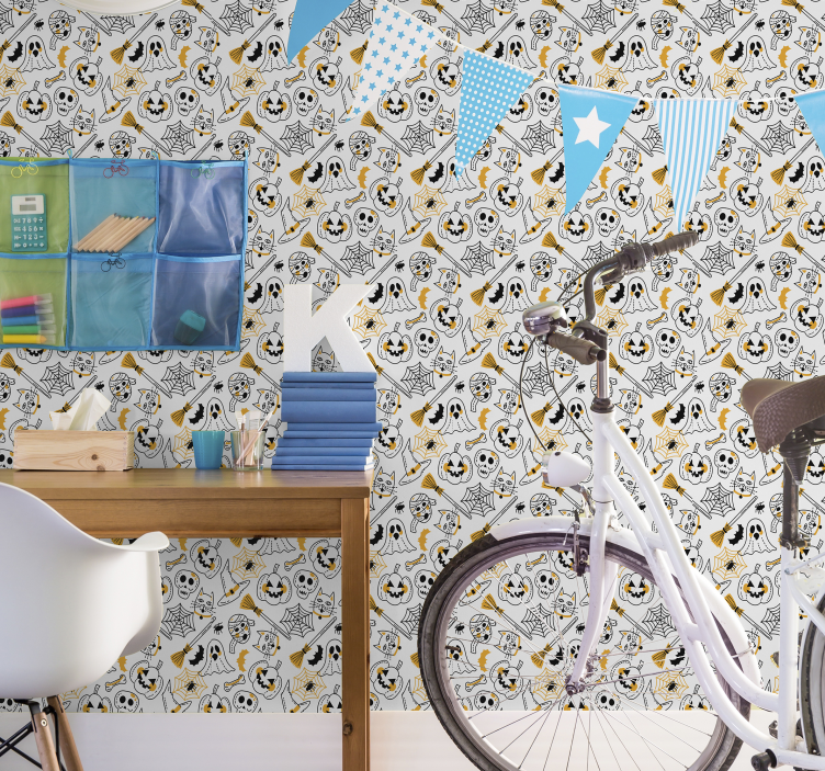 Baisu ikonų kolekcija halloween tapetas - „Tenstickers“