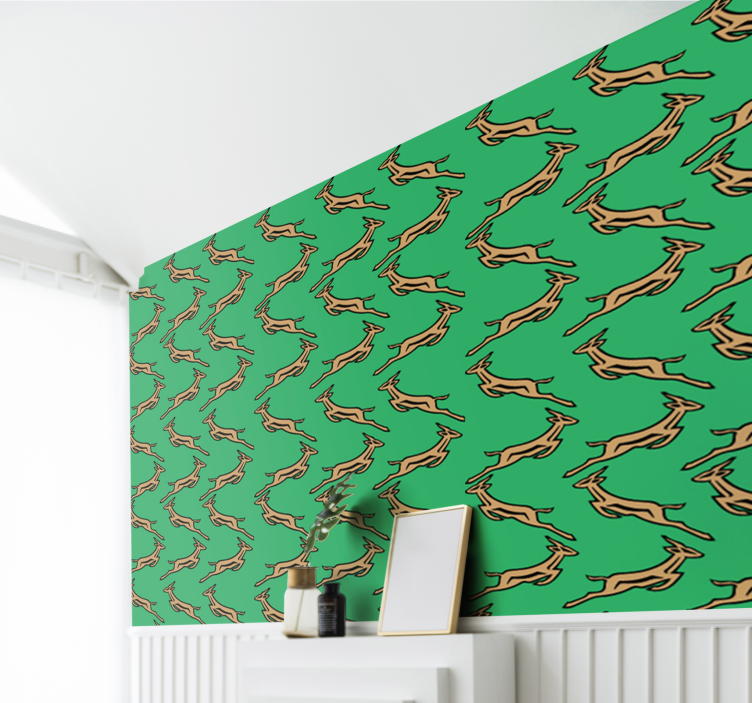 Bėgiojančios gazelės gyvūnų tapetai - „Tenstickers“
