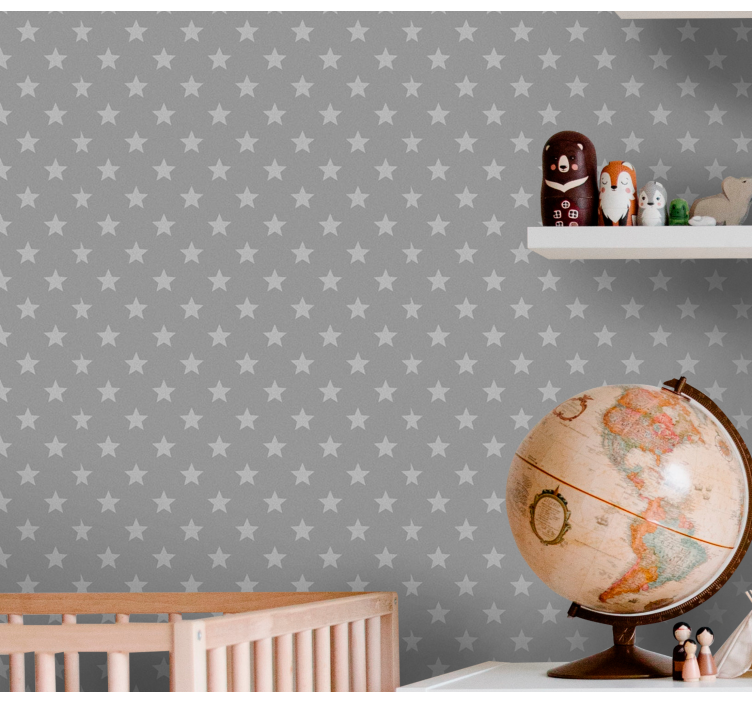 Betonas su žvaigždėmis betono tapetai - „Tenstickers“