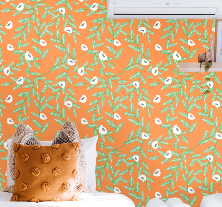 Botaninė lapų sudėtis tapetai geles - „Tenstickers“