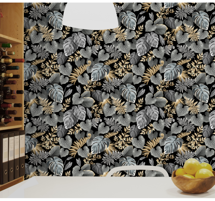 Botaninis gobelenas lapų tapetas - „Tenstickers“