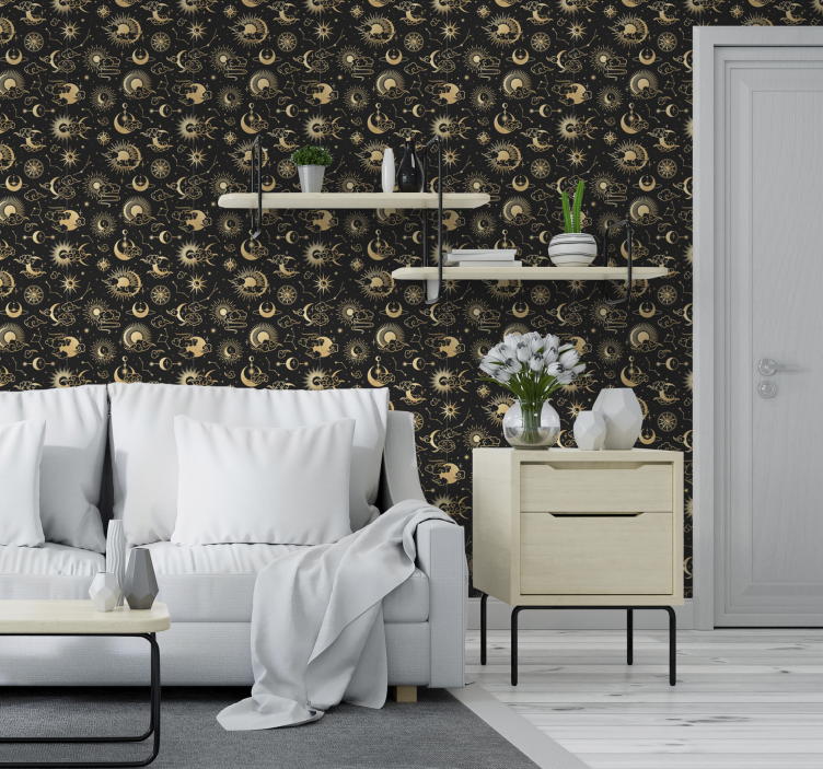 Debesų ir žvaigždžių tapetai - „Tenstickers“