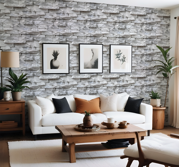 Elegantiškas modelis akmens efekto tapetas - „Tenstickers“