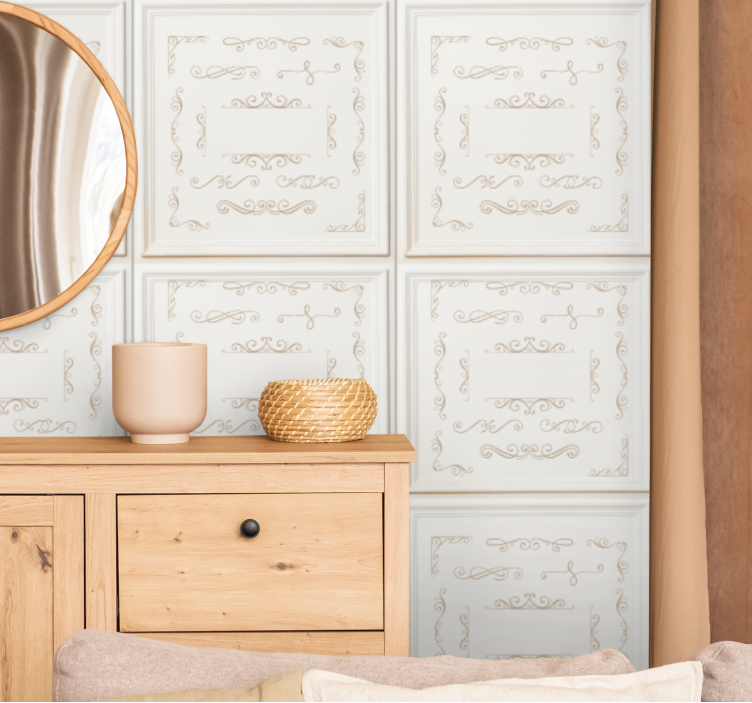 Elegantiškas puošnus dizainas Plytelės tapetas - „Tenstickers“