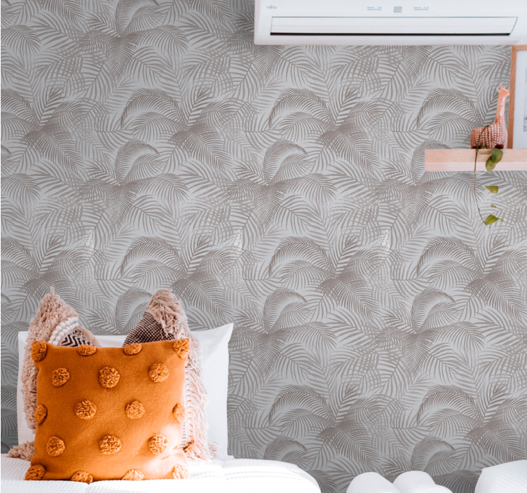 Elegantiški lapų raštai gamtos sienos tapetas - „Tenstickers“