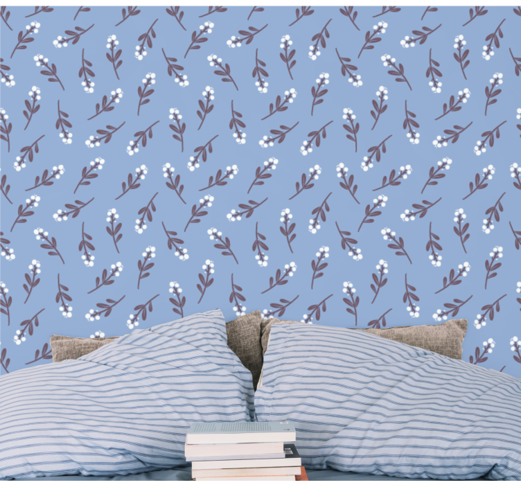 Galeristo trafareto gėlių tapetai - „Tenstickers“