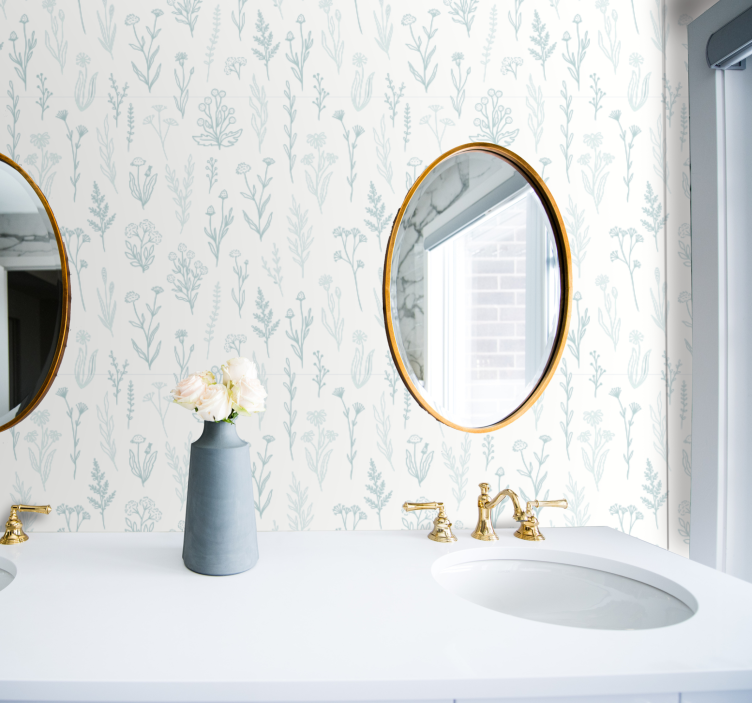 Gėlė baltame fone gėlių tapetai - „Tenstickers“