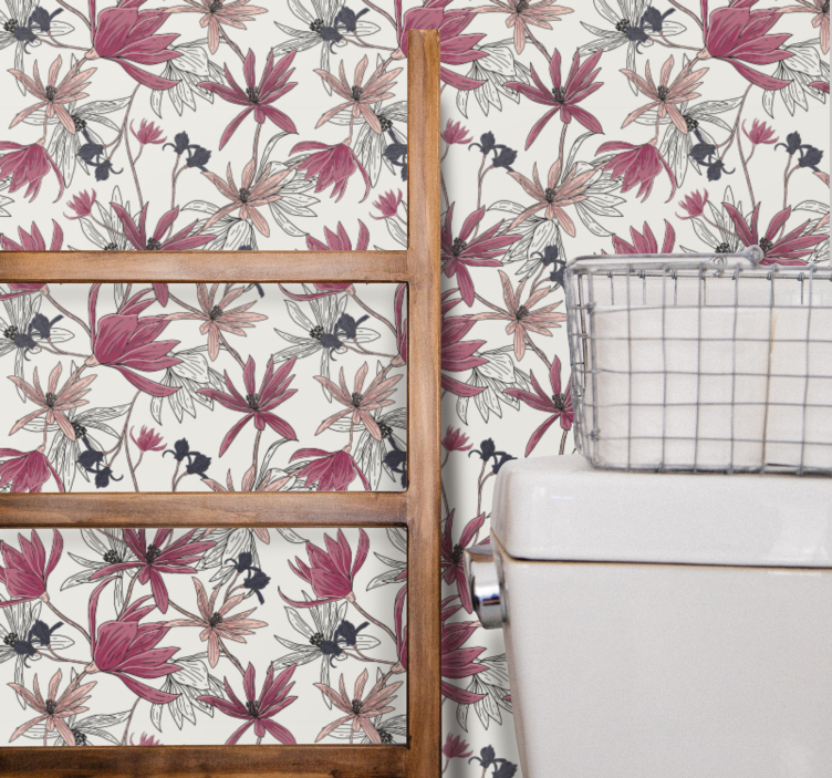 Gėlių botanikos ekspozicija tapetai geles - „Tenstickers“