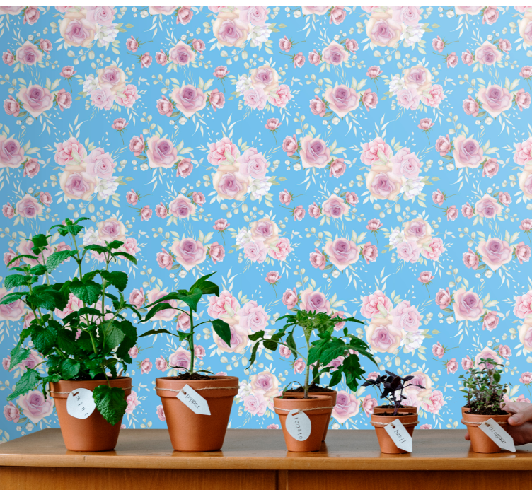 Gėlių kompozicijų ansamblis tapetai geles - „Tenstickers“