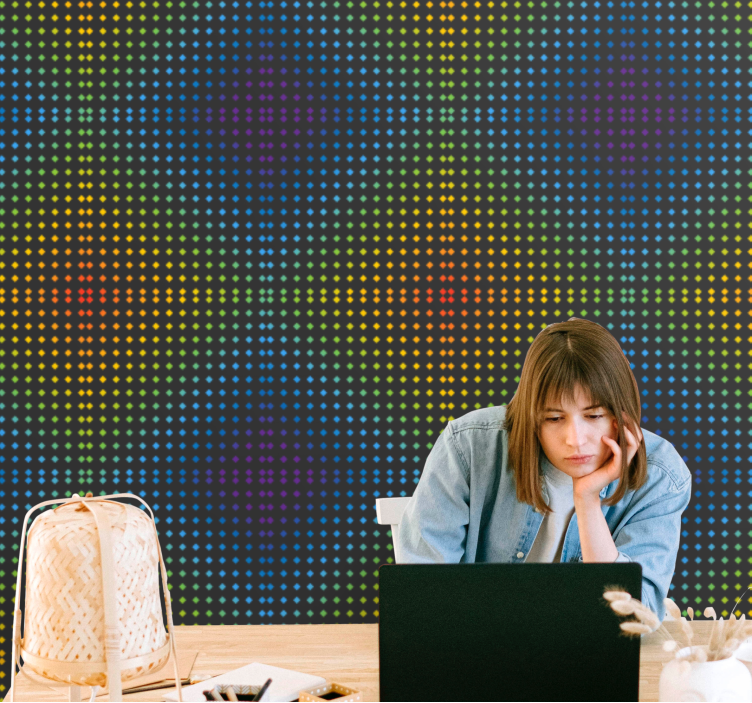 Geometrinė taškų matrica abstraktus tapetai - „Tenstickers“
