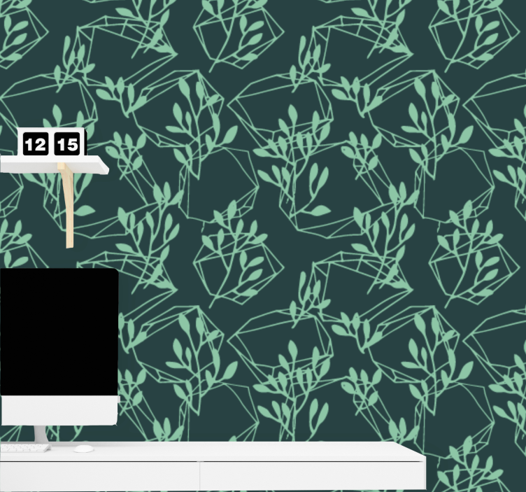 Geometrinis lapijos raštas geometrinis raštų tapetas - „Tenstickers“