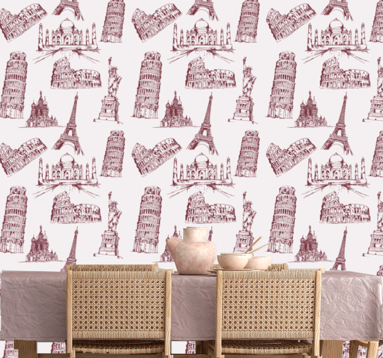 Ikoniniai paminklai miesto tapetai - „Tenstickers“