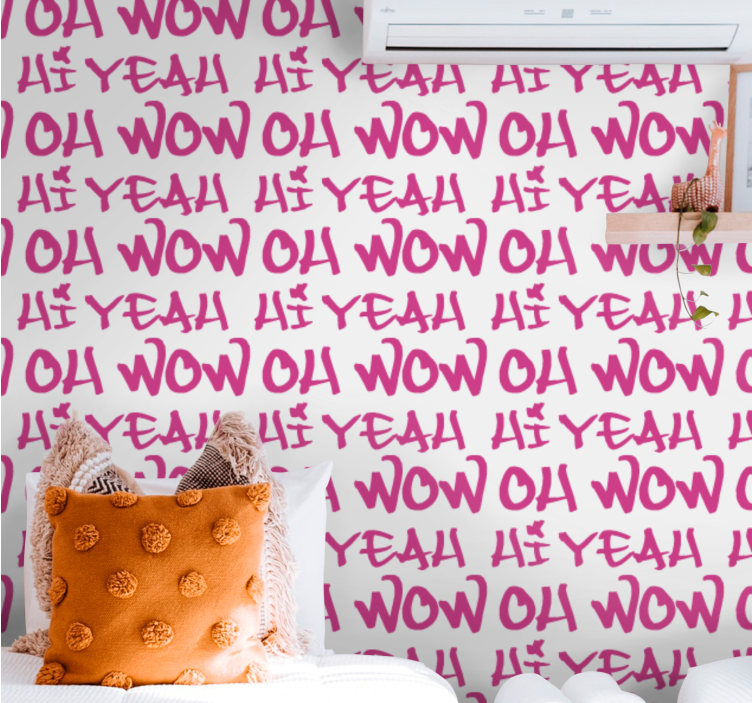 Išraiškingas frazės dizainas abėcėlinis tapetas - „Tenstickers“