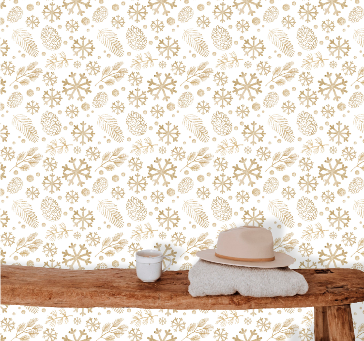 Kankorėžių raštai meno tapetas - „Tenstickers“