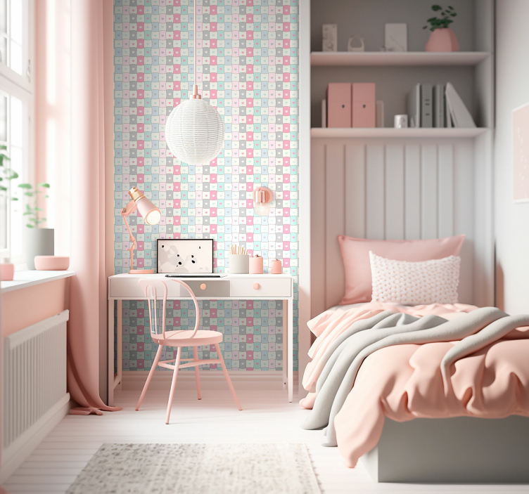 Kratinio širdžių tekstūros tapetai - „Tenstickers“