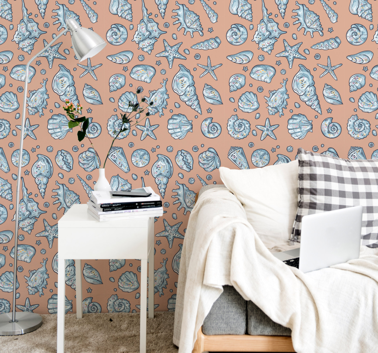 Kriauklės eskizai apvalkalo tapetai - „Tenstickers“