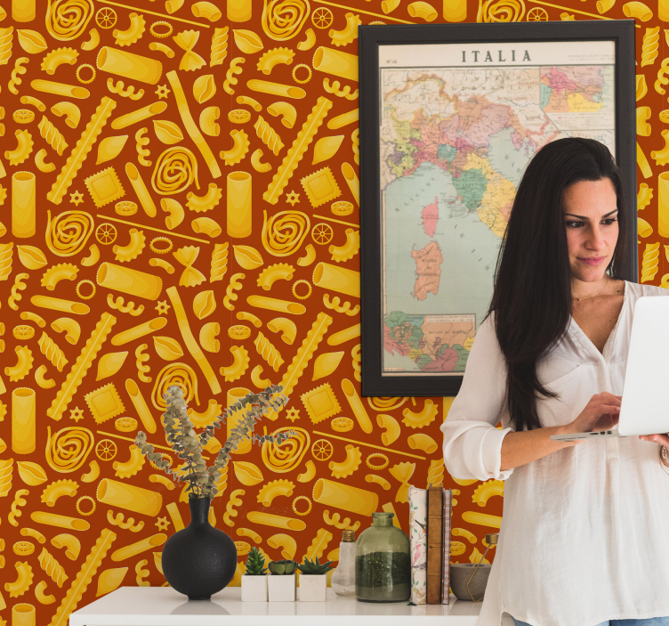 Makaronų raštai ornamentinės tapetos - „Tenstickers“