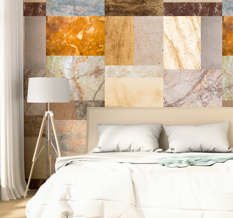 Marmurinės tekstūros kratinio dizainas marmuro tapetas - „Tenstickers“