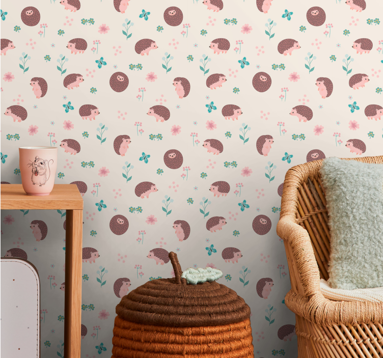 Mieli ežiuko raštai gyvūnų tapetai - „Tenstickers“