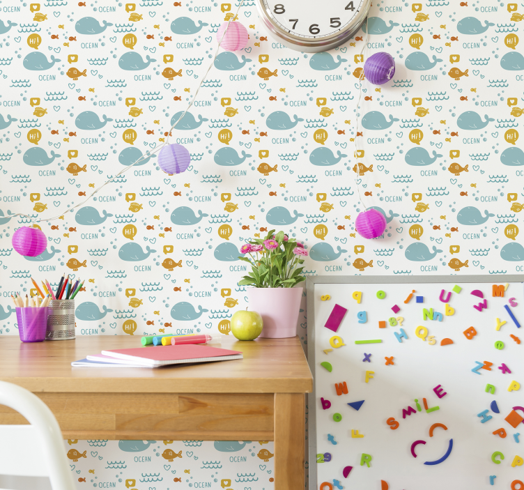 Mieli vandenyno banginiai gyvūnų tapetai - „Tenstickers“