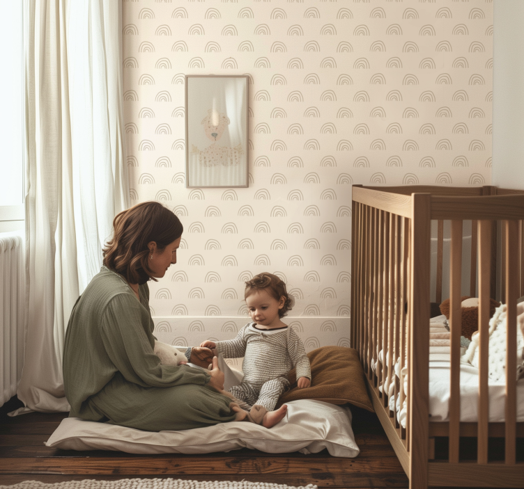 Minimalistinė vaivorykštė tapetai vaiku kambariui - „Tenstickers“