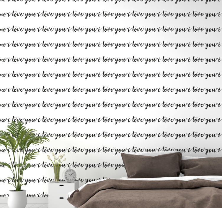Mylėk savo gyvenimą abėcėlinis tapetas - „Tenstickers“
