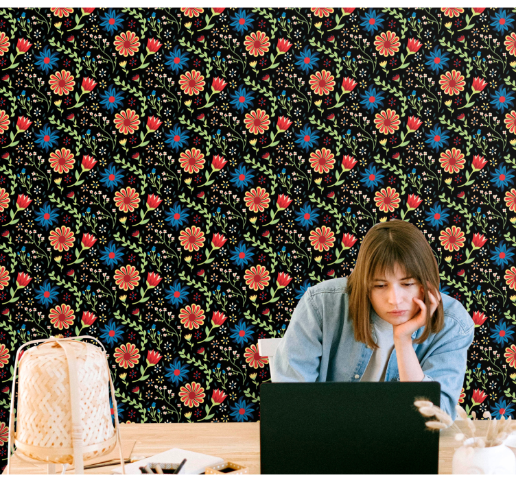 Organinio modelio gėlių tapetai - „Tenstickers“