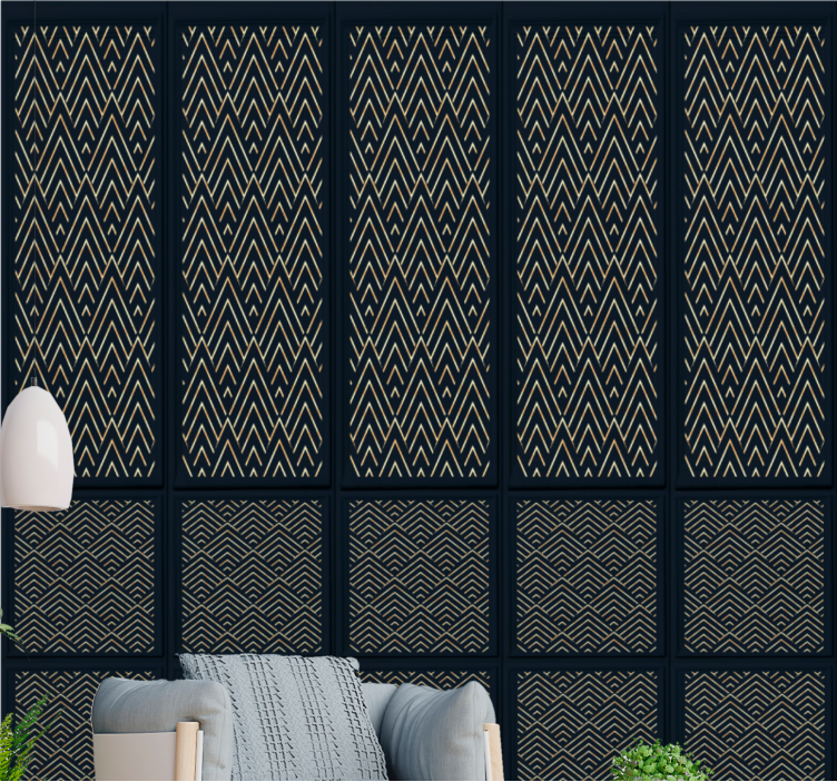 Prabangūs dailylentės efekto kambario tapetai - „Tenstickers“