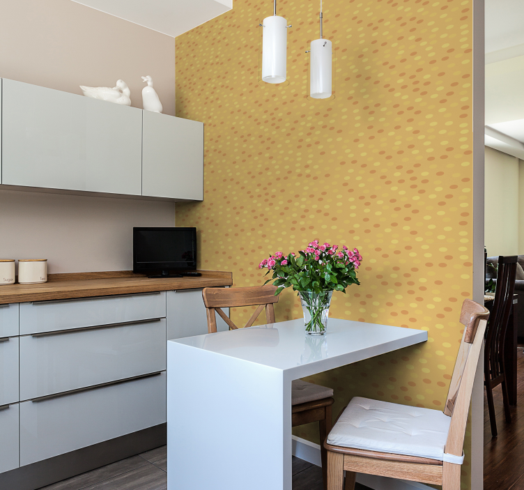 Saulėto taško raštas taškų tapetai - „Tenstickers“