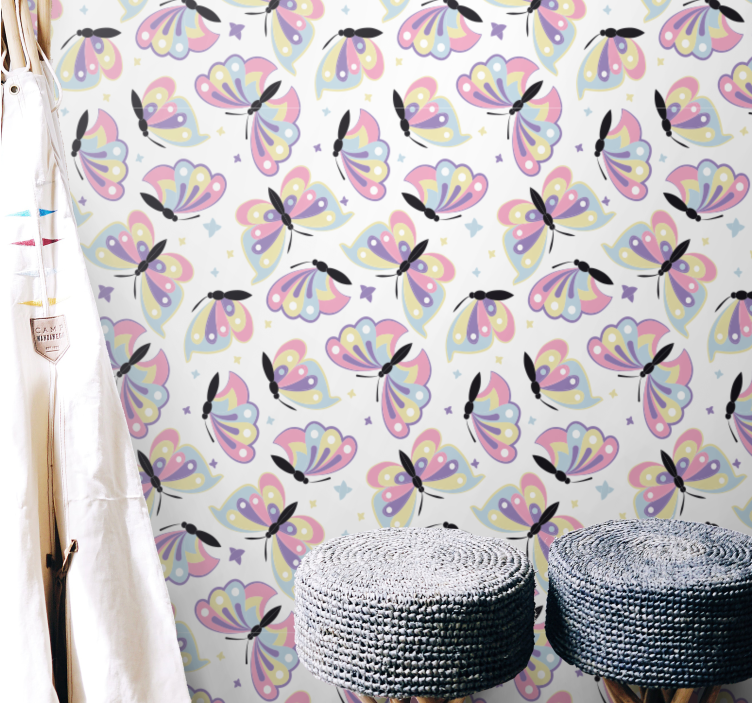 Skraido spalvingais sparnais drugelio tapetas - „Tenstickers“