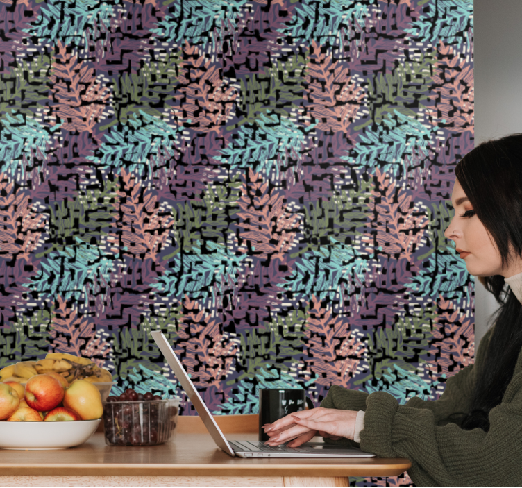 Spalvingi originalūs purslų gėlių tapetai - „Tenstickers“