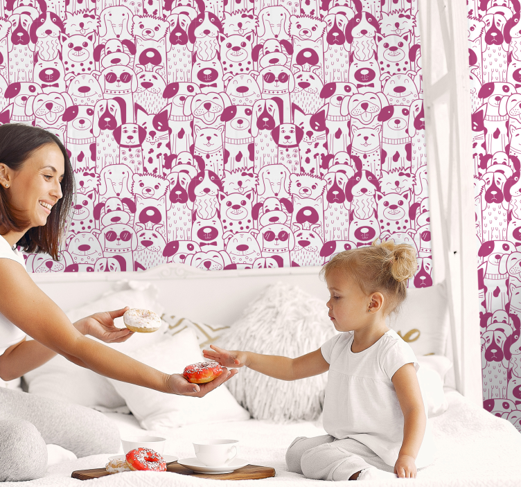 šunų simbolių modelis šuo tapetai - „Tenstickers“