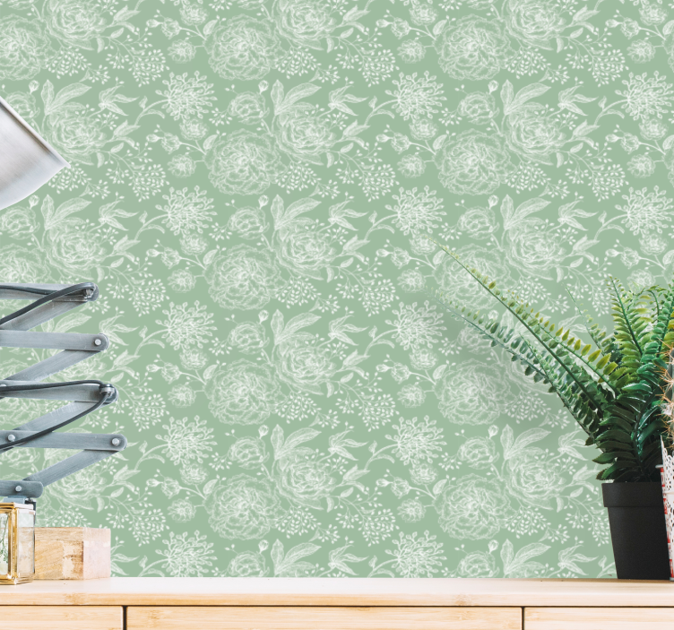 švelni gėlių elegancija tapetai geles - „Tenstickers“