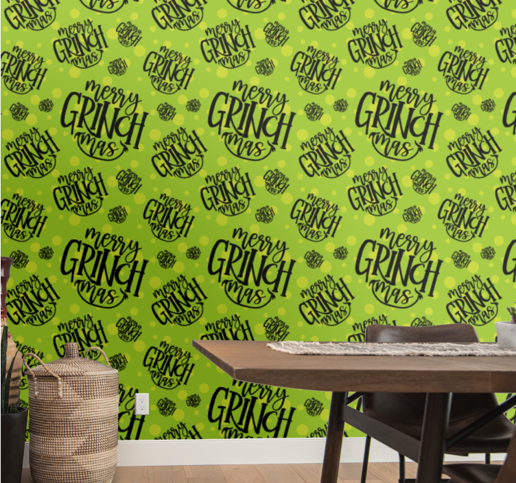 šventinio charakterio raštas kalėdų tapetas sienoms - „Tenstickers“