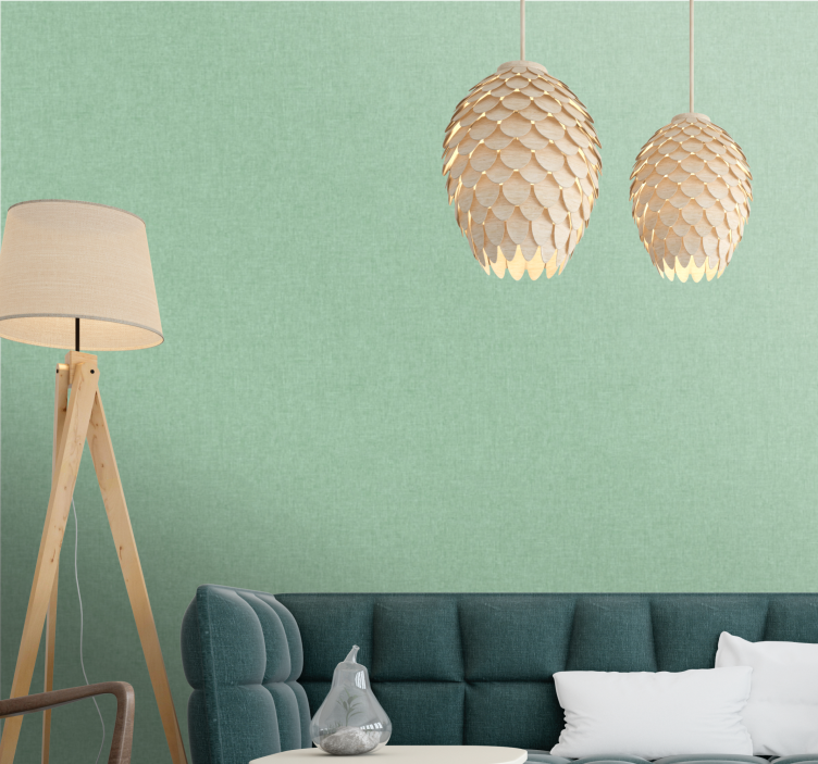 šviesiai žalios spalvos abstraktūs tapetai - „Tenstickers“