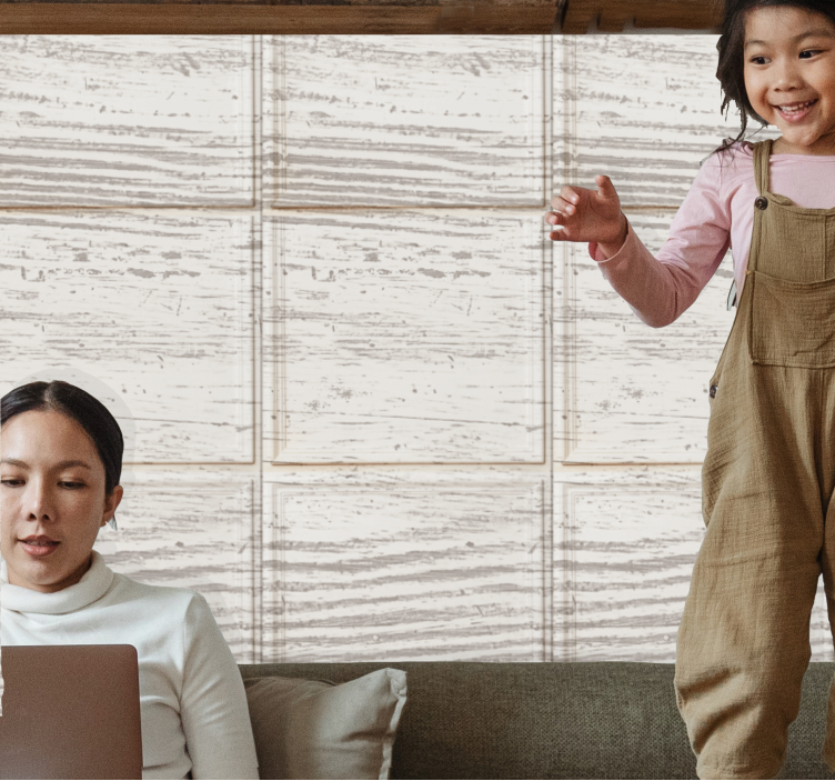 Smėlio spalvos plokščių motyvas akmens efekto tapetas - „Tenstickers“