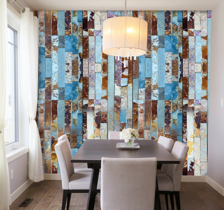 Vakaro laužo tekstūruotos tapetos - „Tenstickers“