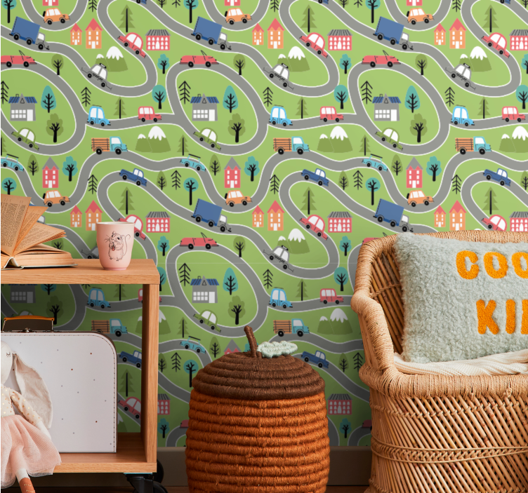 Vingiuoto kelio scena miesto tapetai - „Tenstickers“