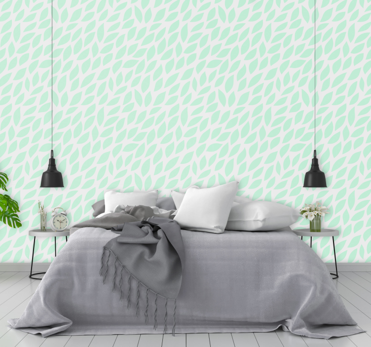 žalių žiedlapių tapetai gėlių tapetai - „Tenstickers“